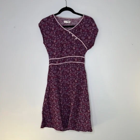 Brooklyn Industries Purple Asymmetrical Dolman Sleeve Dress - Picture 1 of 6